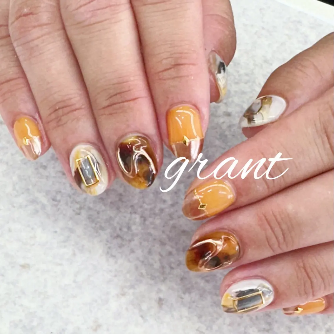 ネイル ニュアンスネイル ハンドネイル nailsalon grantのネイルデザイン