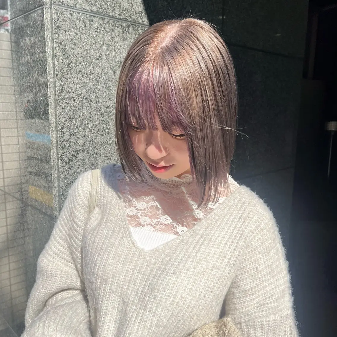 ミディアム カラー haruka / CosyVelvetのヘアスタイル