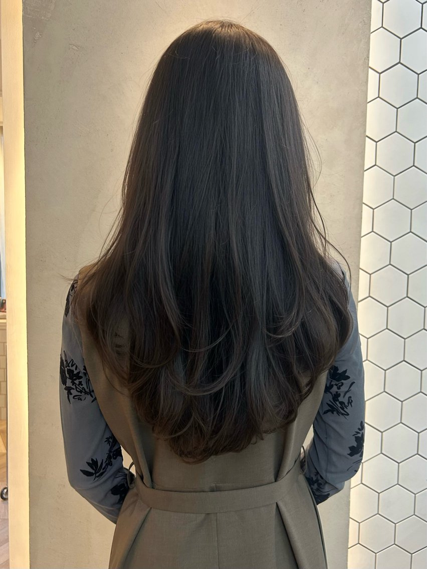 ロング レイヤーカット カット トリートメント 銀座店長🌟 片山雄太のヘアスタイル