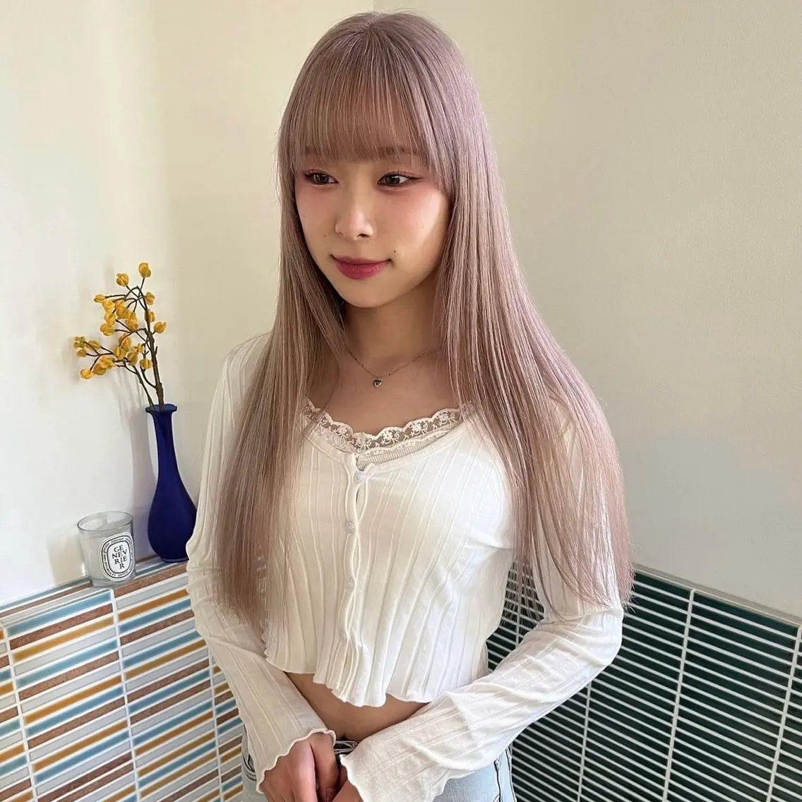 2回ブリーチ+ケアカラー+4stepトリートメント🍯🫧の写真