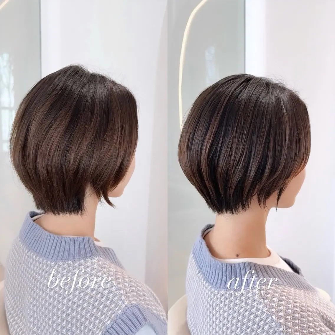 ショート カラー カット ヘアカラー トリートメント 【渋谷】ボブ・ レイヤーボブ特化✂︎のヘアスタイル