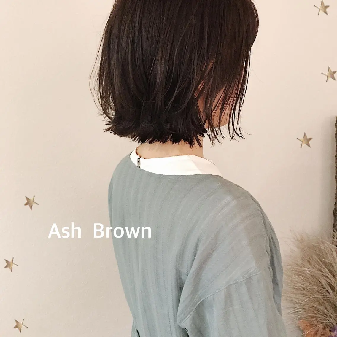 ミディアム カラー カット ヘアカラー 市川 千夏のヘアスタイル
