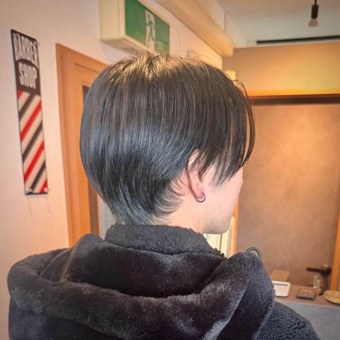 ショート メンズ センターパート カット 立川メンズカット/ メンズパーマ💈三上のヘアスタイル