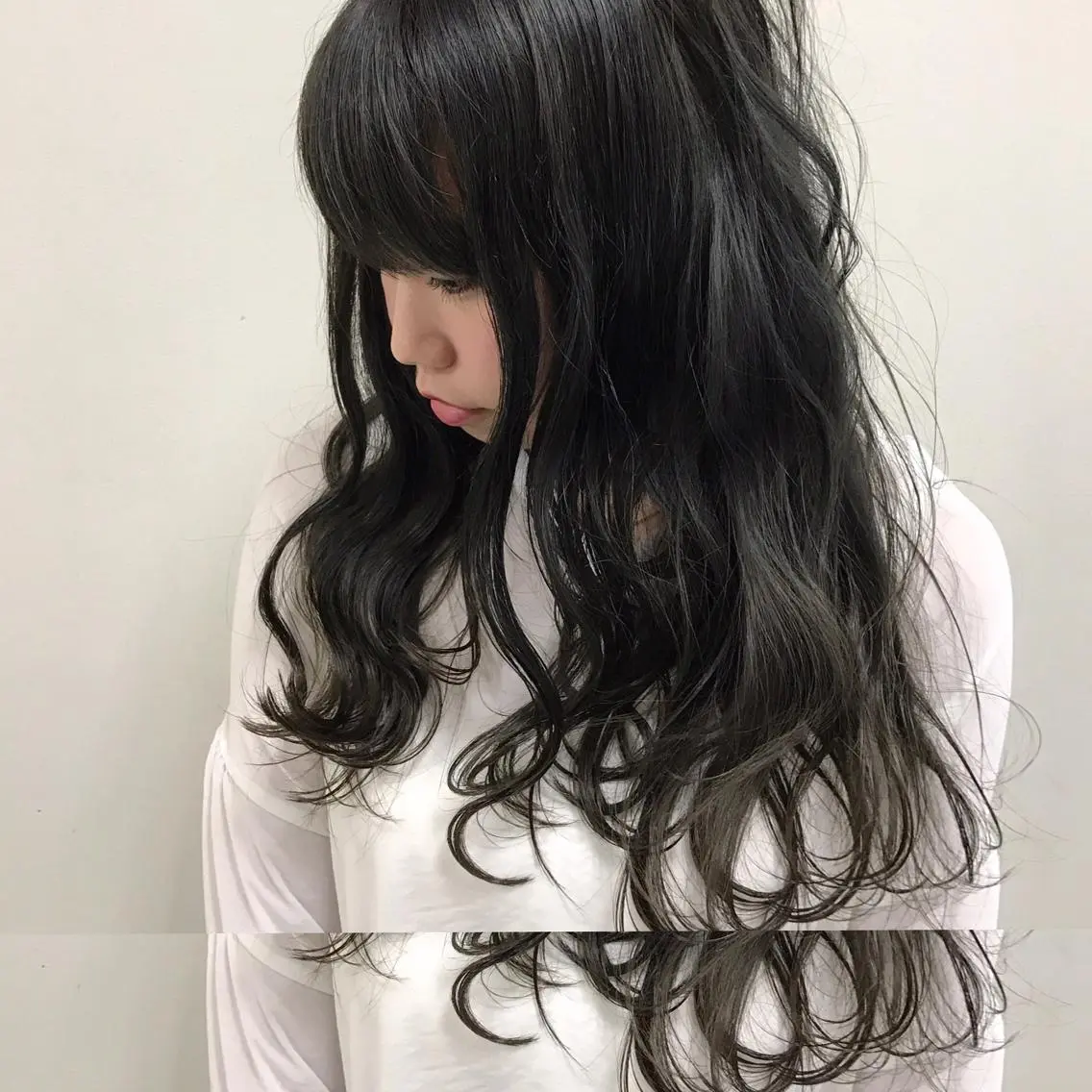 ロング カラー ブルーカラー ブルージュ 髪質改善 Daisukiのヘアスタイル