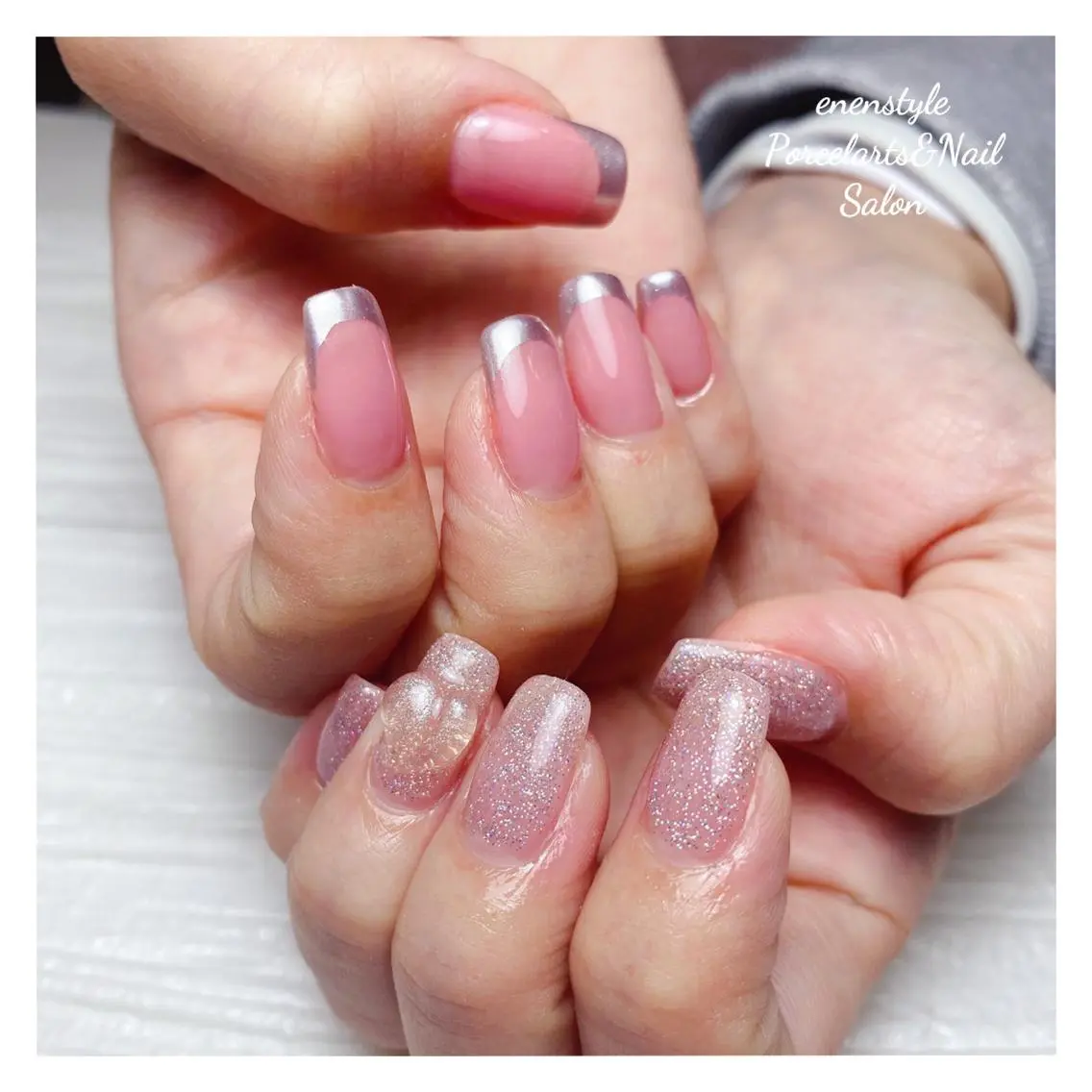 ミディアム ネイル 🐾enen style 🐾のネイルデザイン