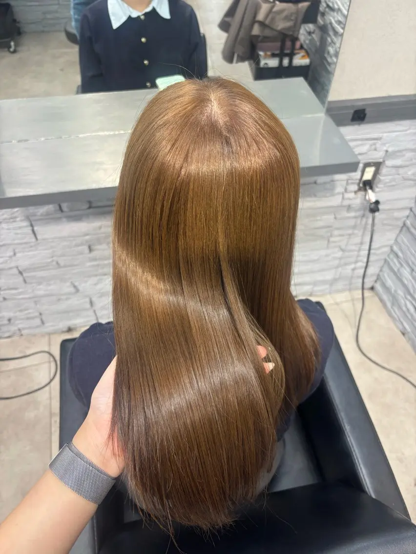 ロング カラー ヘアカラー miyu♡ 艶髪カラーのヘアスタイル
