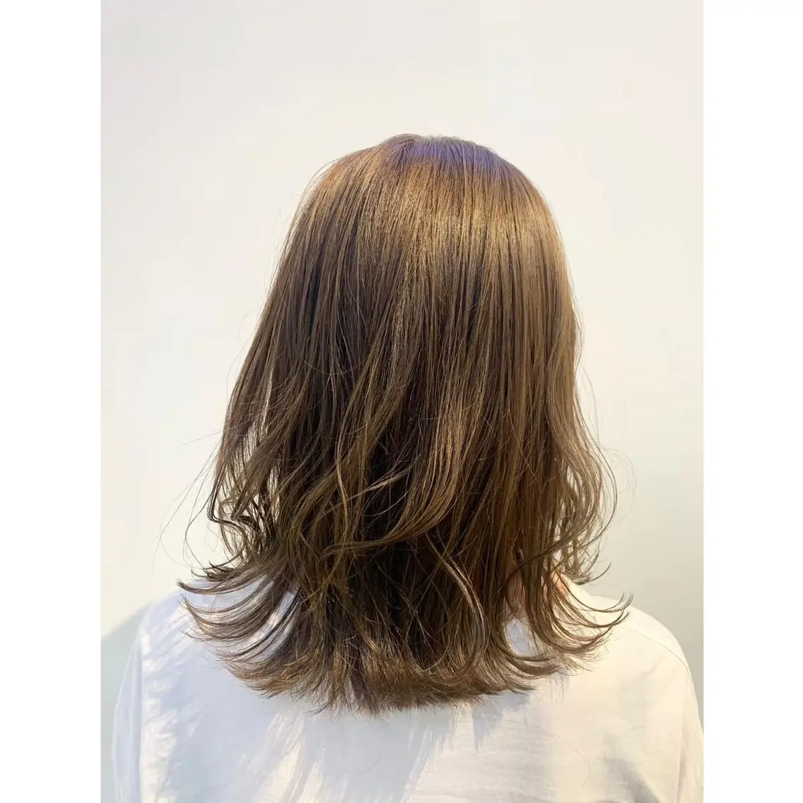 カラー ブリーチしない暖色 カラー🥀杉 優菜のヘアスタイル