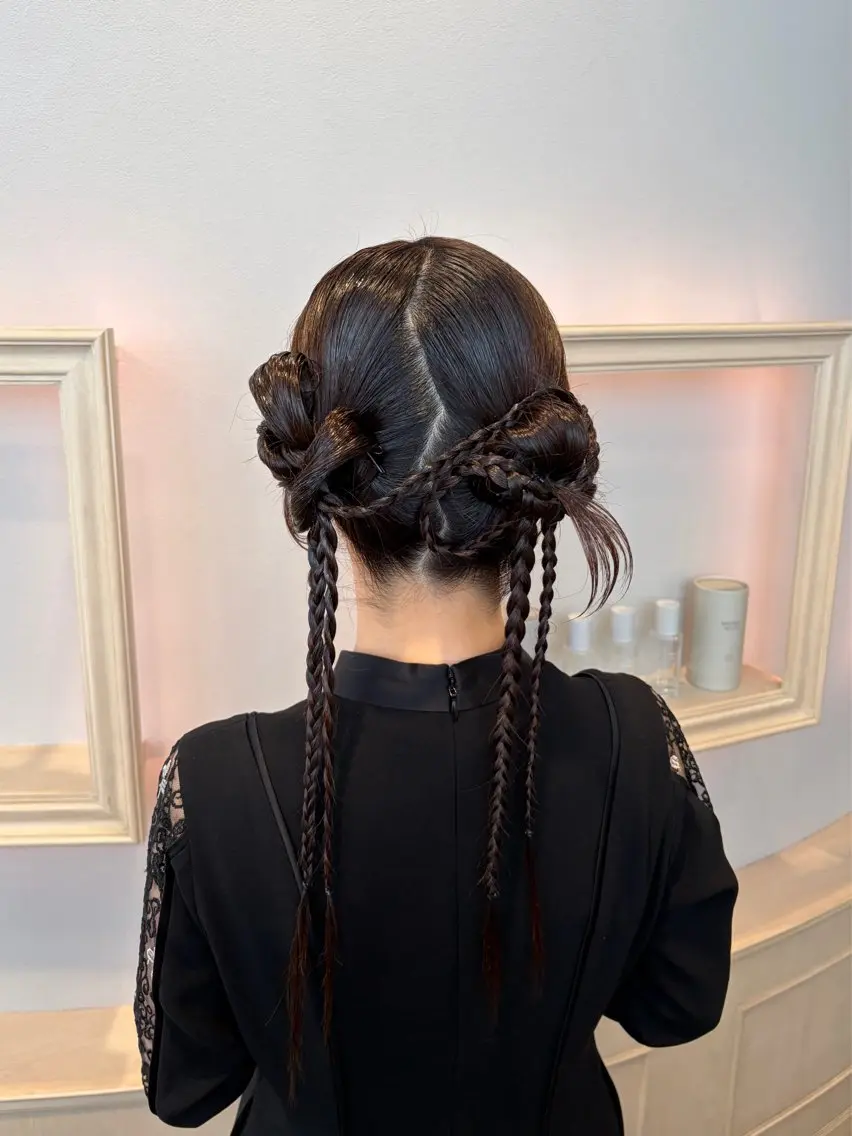 ヘアアレンジ 🍪ﾖｼｲﾊﾙﾈ🍪 ﾗﾍﾞﾝﾀﾞｰｶﾗｰのヘアスタイル