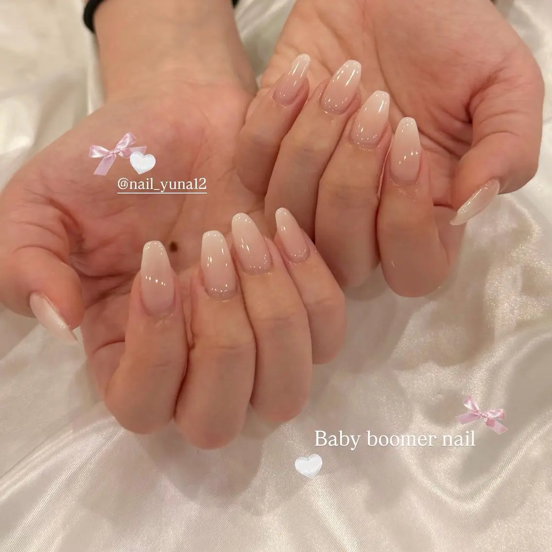 ネイル グラデーション ピンク ハンドネイル 中村 結菜のネイルデザイン