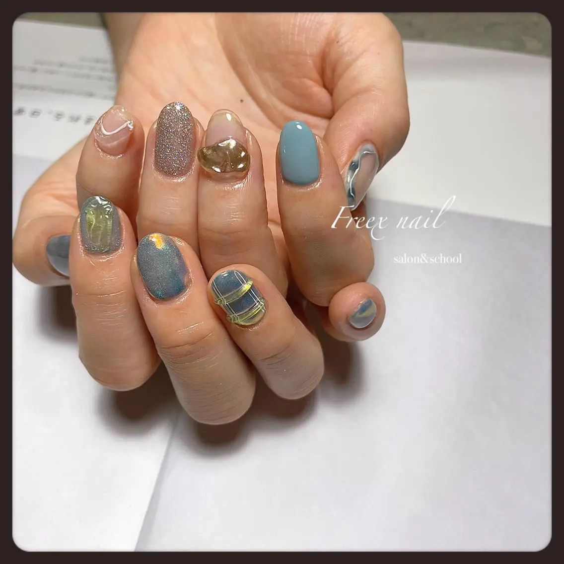 ネイル ハンドネイル フットネイル freex nail /ニュアンス/個性派のネイルデザイン
