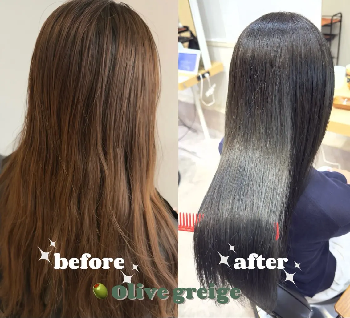 ロング カラー ブリーチ 廣岡 慶紀のヘアスタイル