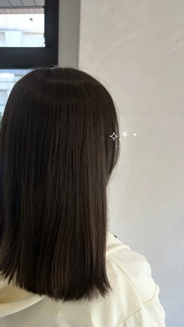ミディアム カラー ヘアカラー トリートメント 【SiLO】 nanamiのヘアスタイル
