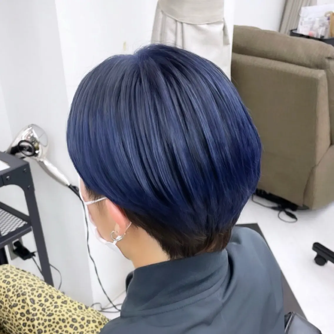 ロング カラー パーマ ヘアアレンジ メンズ ブルーカラー トリートメント mona/ ストレートスタイル✨のヘアスタイル