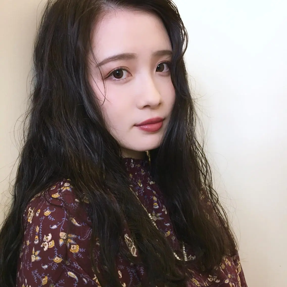 ロング カラー パーマ 学生 カット ヘアカラー 薬院:今泉/上川美幸 ボブ/顔周りレイヤーのヘアスタイル
