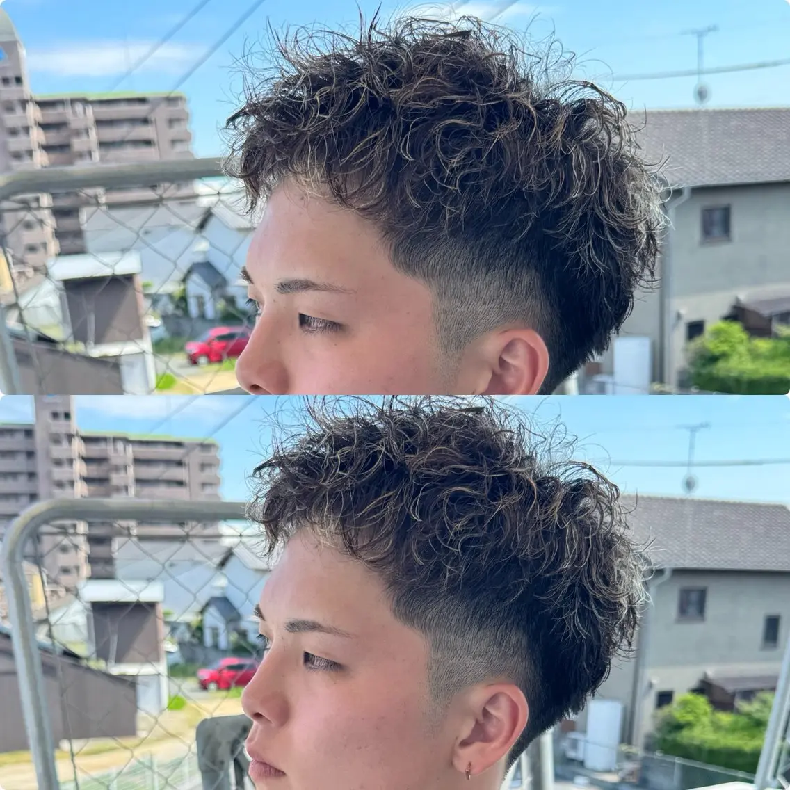 ショート カラー パーマ メンズ カット ヘアカラー パーマ メンズ特化サロン ユウヘイのヘアスタイル
