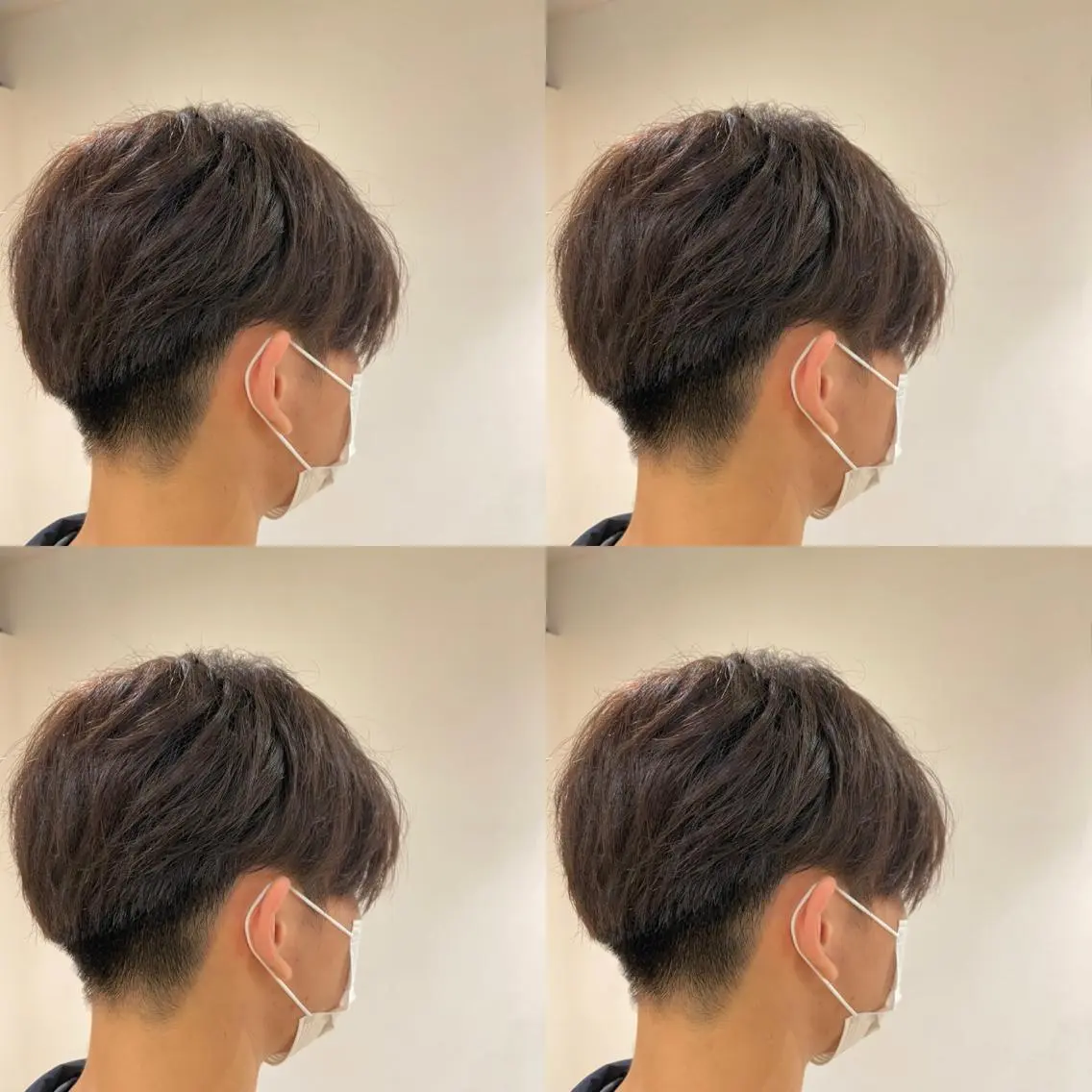 メンズ センターパート メンズ韓国風 韓国マッシュ マッシュ 優真/難波で 1番パーマが上手いのヘアスタイル