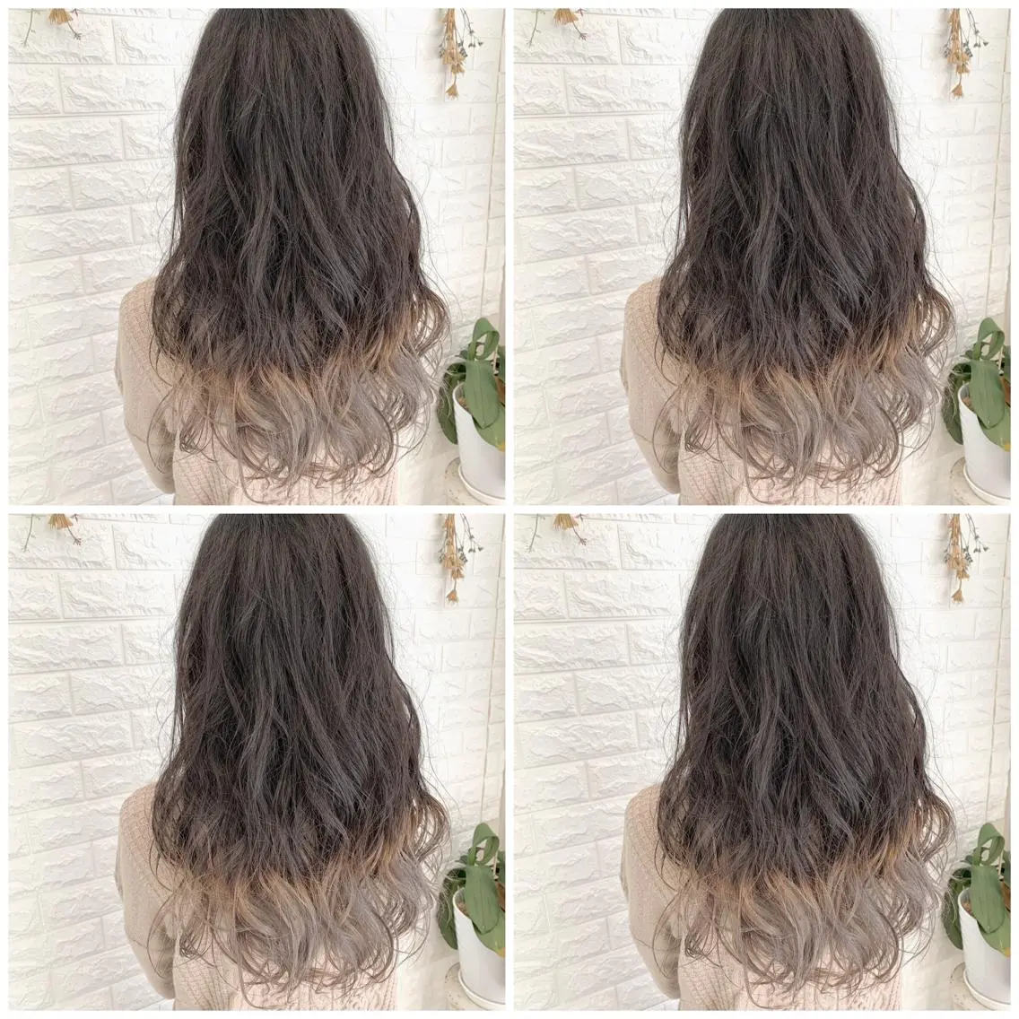 ロング カラー ブリーチ グラデーションカラー グレージュ ヘアカラー トリートメント ハイトーン/ブリーチ 山崎 悠次のヘアスタイル
