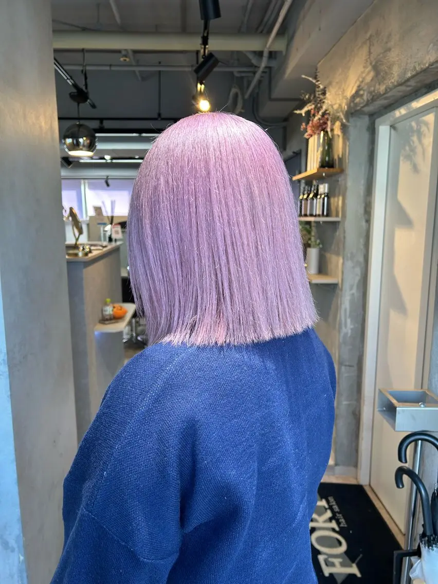 ショート カラー ヘアカラー トリートメント 心斎橋ヘアカラー 海外ﾚｲﾔｰ/マリナのヘアスタイル