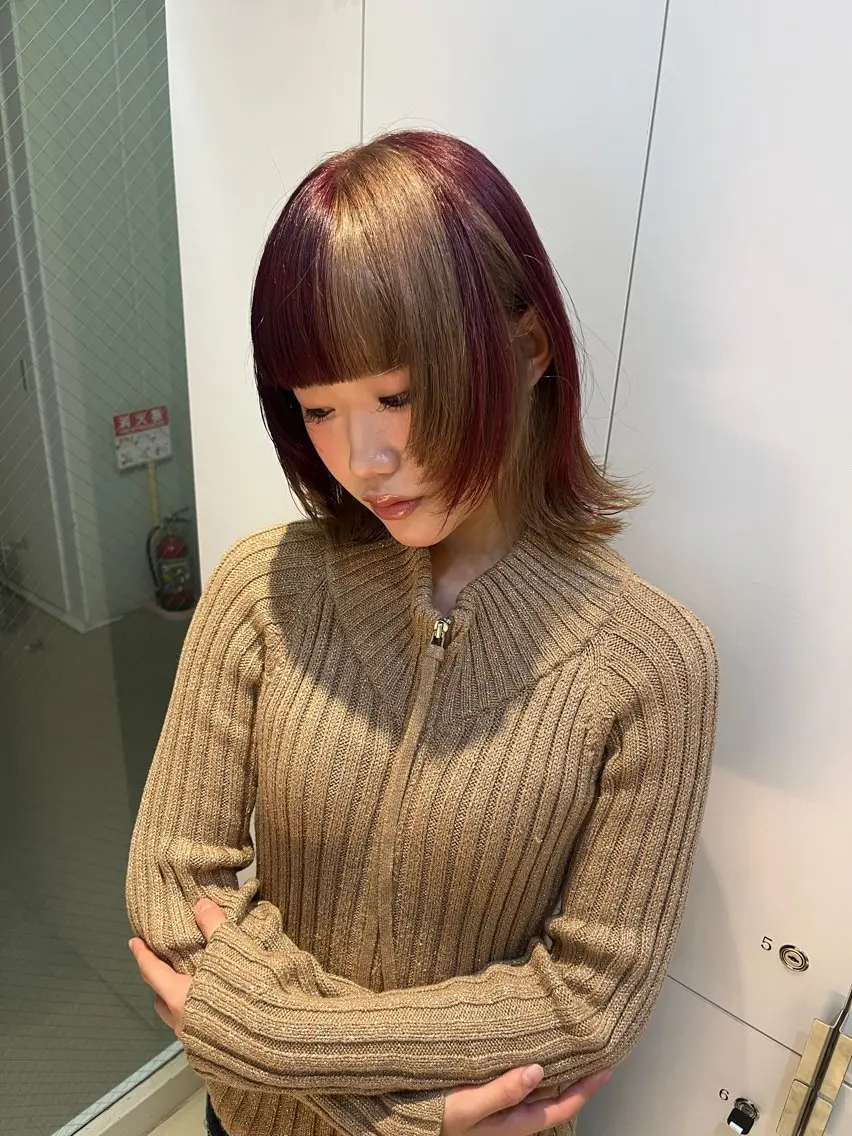 ミディアム カラー カット ヘアカラー トリートメント 🎀透明感 カラー🎀ミズキのヘアスタイル