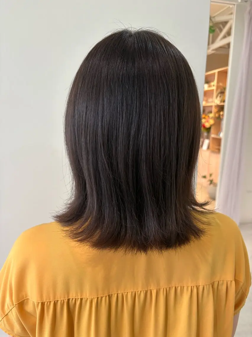 カラー アッシュ 透明感カラー ヘアカラー 谷口 萌瑛のヘアスタイル