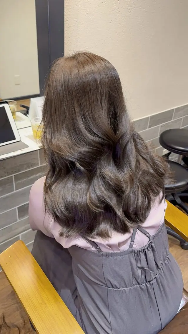 セミロング カット ヘアカラー トリートメント レイヤー/艶髪カラー RIKUのヘアスタイル