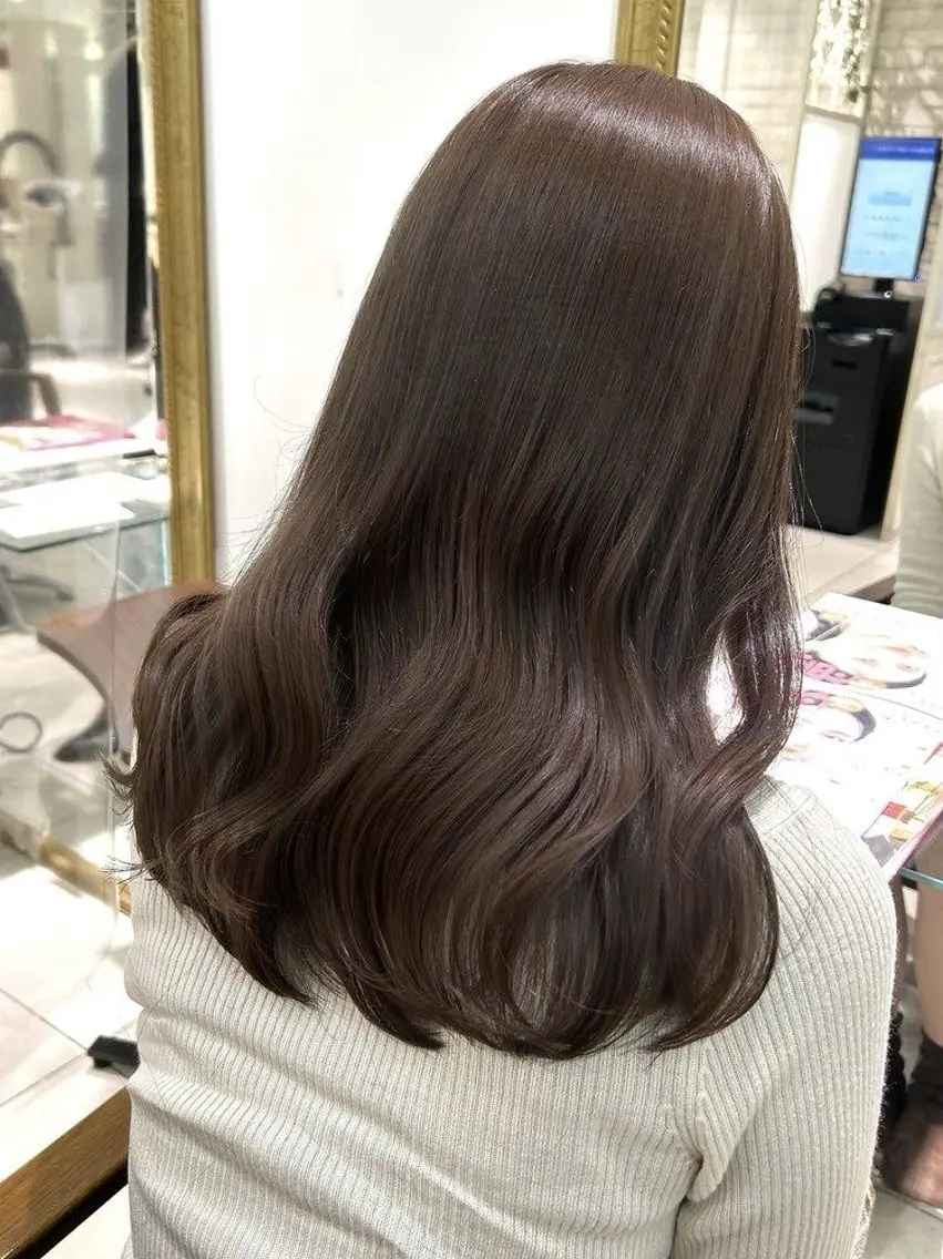 カラー ヘアカラー トリートメント 透明感ベージュ🎀 Anju/渋谷🎀のヘアスタイル