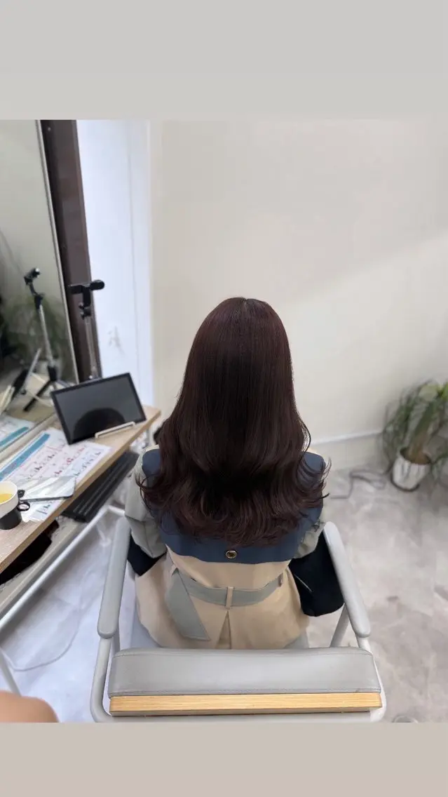 ロング カラー ブラウンカラー 透明感カラー 髪質改善Acero. shoyaのヘアスタイル