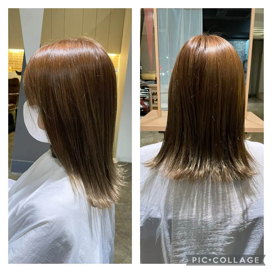 ミディアム ボブ 外ハネヘア 西山 裕子のヘアスタイル