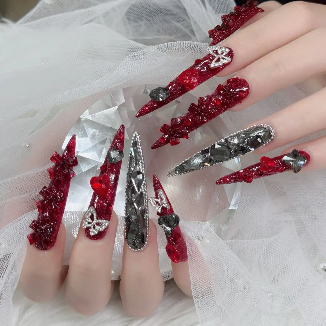 ネイル フットネイル フレンチネイル グラデーション 韓国ネイル ロングネイル ハンドネイル Hani Nail Salonのネイルデザイン