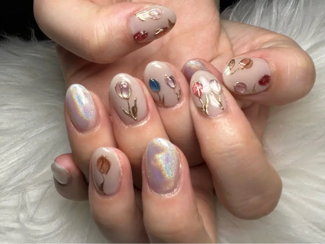 ミディアム ハンドネイル nail salon Renardのネイルデザイン