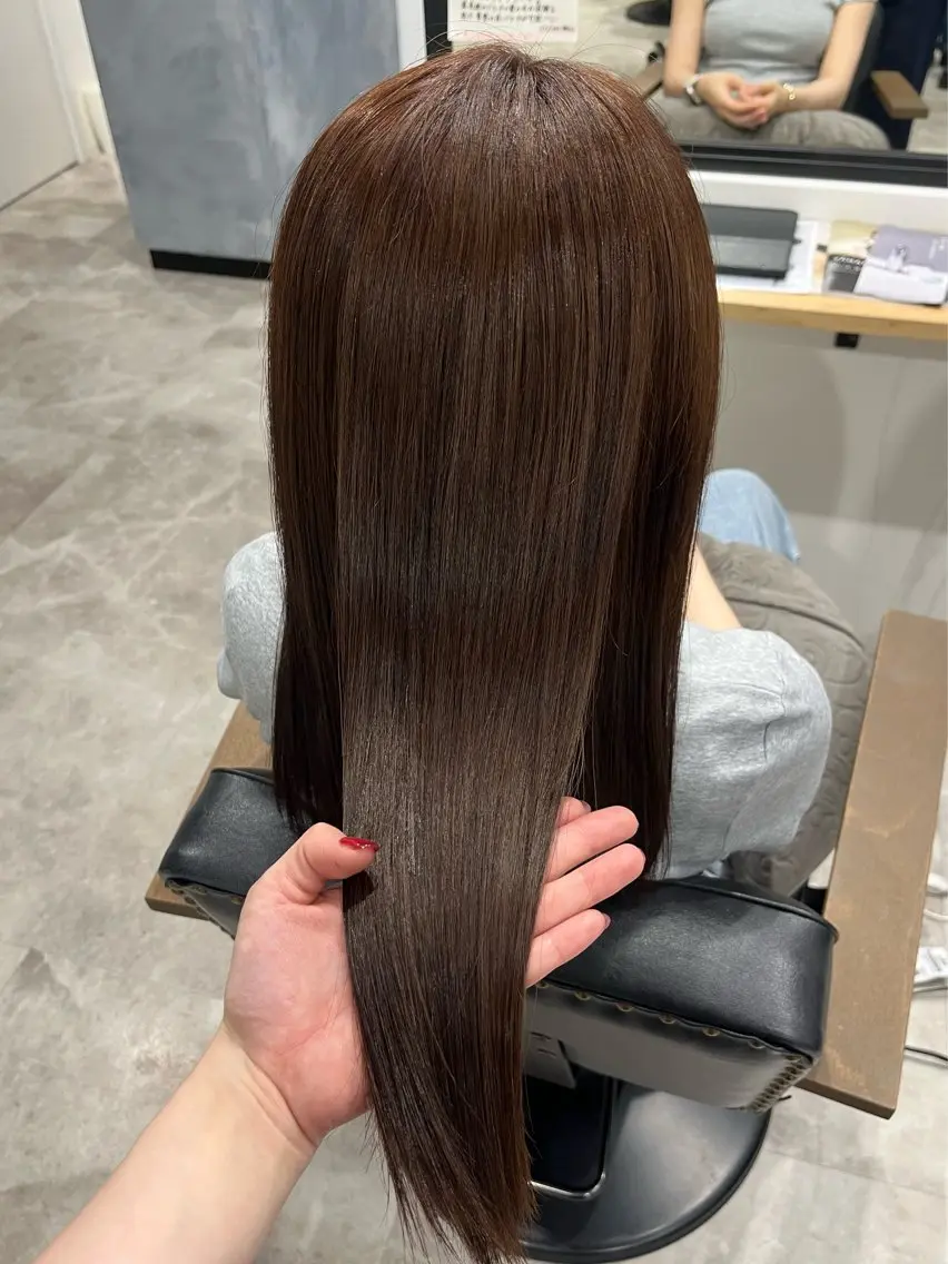 カット 縮毛矯正 recipe la couleurりんかのヘアスタイル