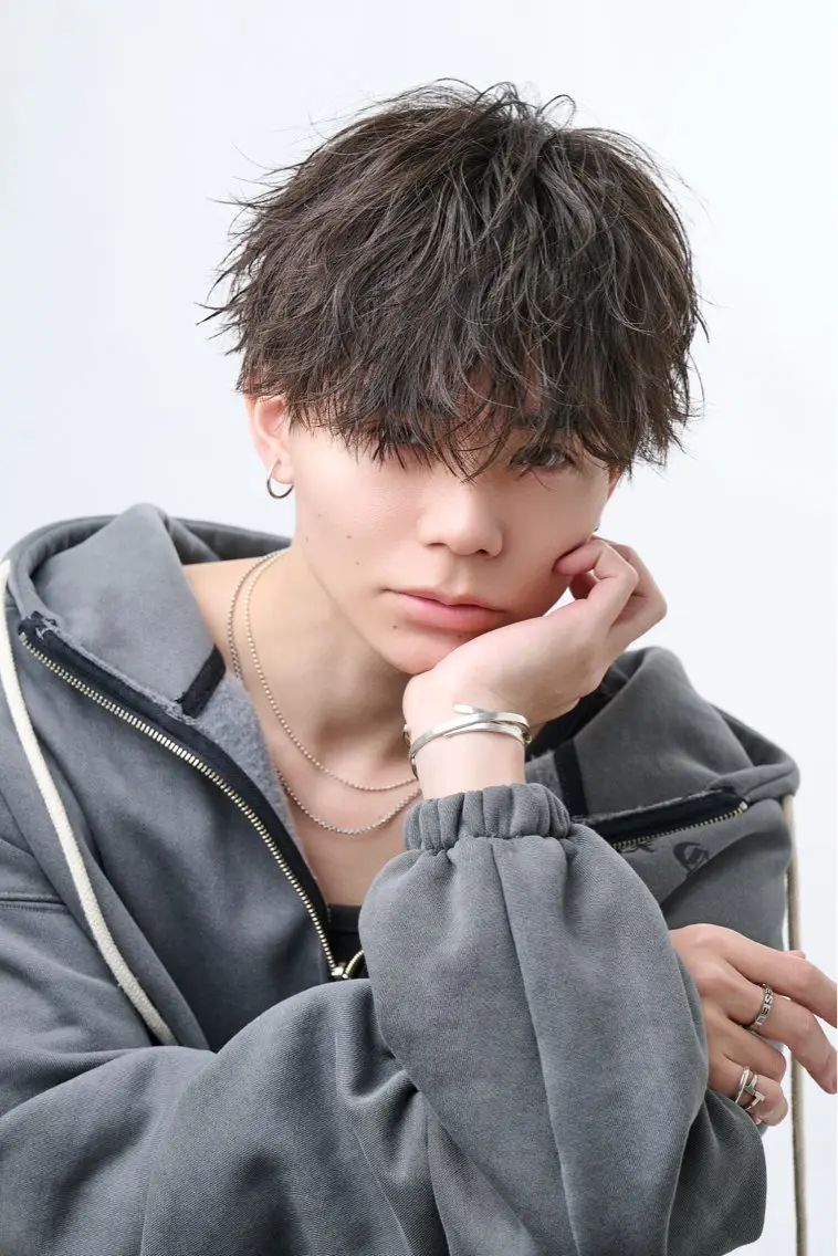メンズ マッシュ メンズパーマ メンズショート カット 【メンズ専門】中本 翔大のヘアスタイル