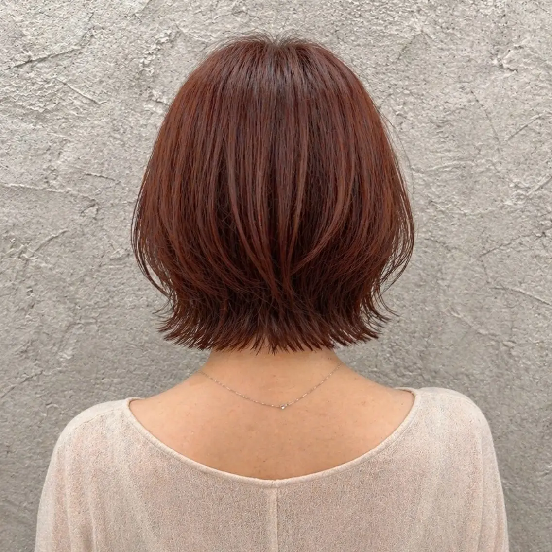 ショート 小島 咲音/艶カラー /レイヤー/縮毛矯正のヘアスタイル
