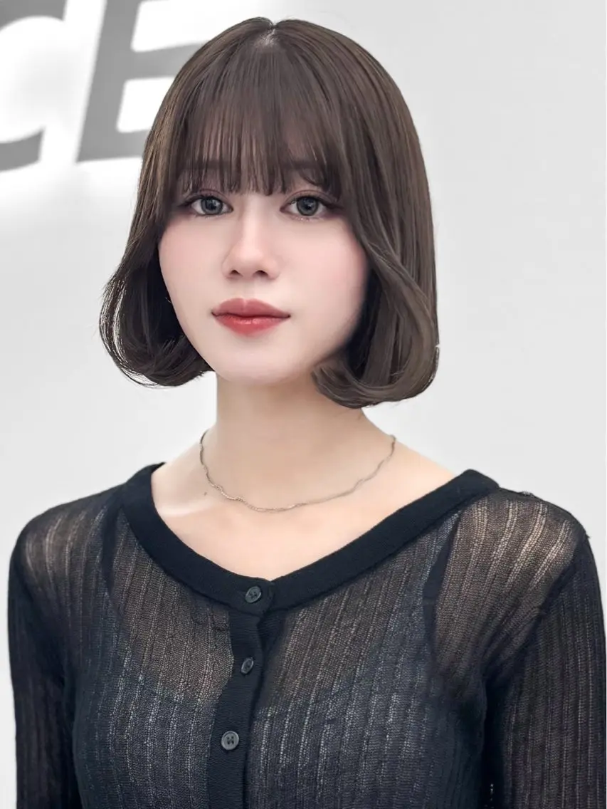 ショート カラー ヘアアレンジ カット ヘアカラー トリートメント ヘッドスパ ヘアセット 縮毛矯正🤍 盛れるボブ/ひかりのヘアスタイル
