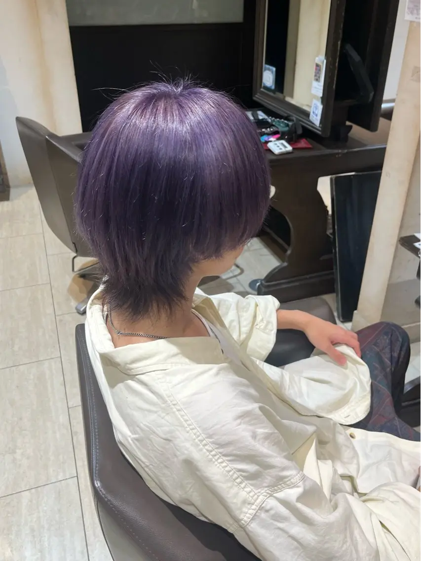 カラー バイオレットカラー 大人可愛い/韓国 レイヤー🎀まおのヘアスタイル