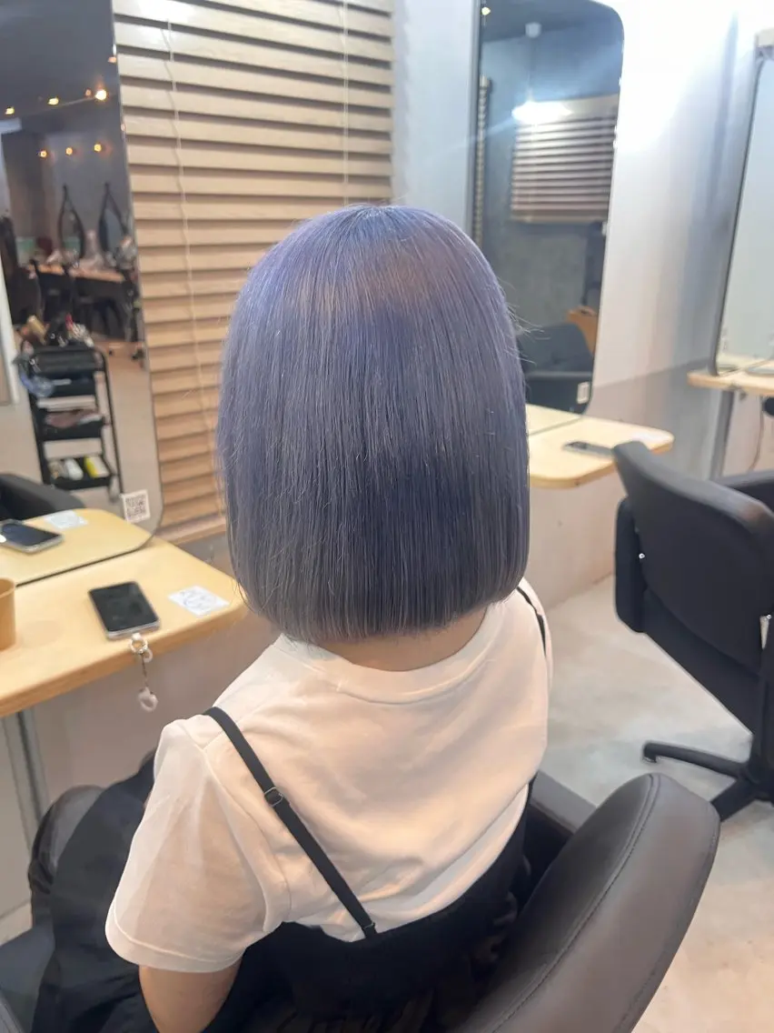 セミロング カラー ヘアアレンジ ヘアカラー 🩵 JURI🩵のヘアスタイル
