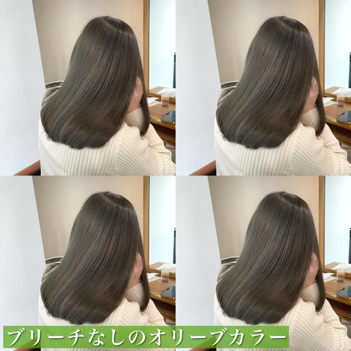 セミロング カラー ショートボブ セミロングパーマ アクアカラー アッシュ アッシュグレー navile原宿 yumaのヘアスタイル