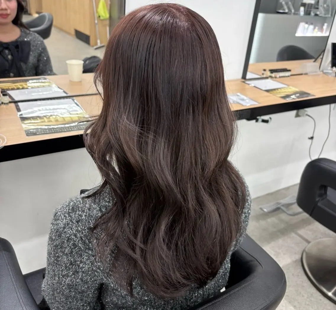ロング ヘアカラー miku/ラベンダー 透明感カラー🪻❤︎のヘアスタイル