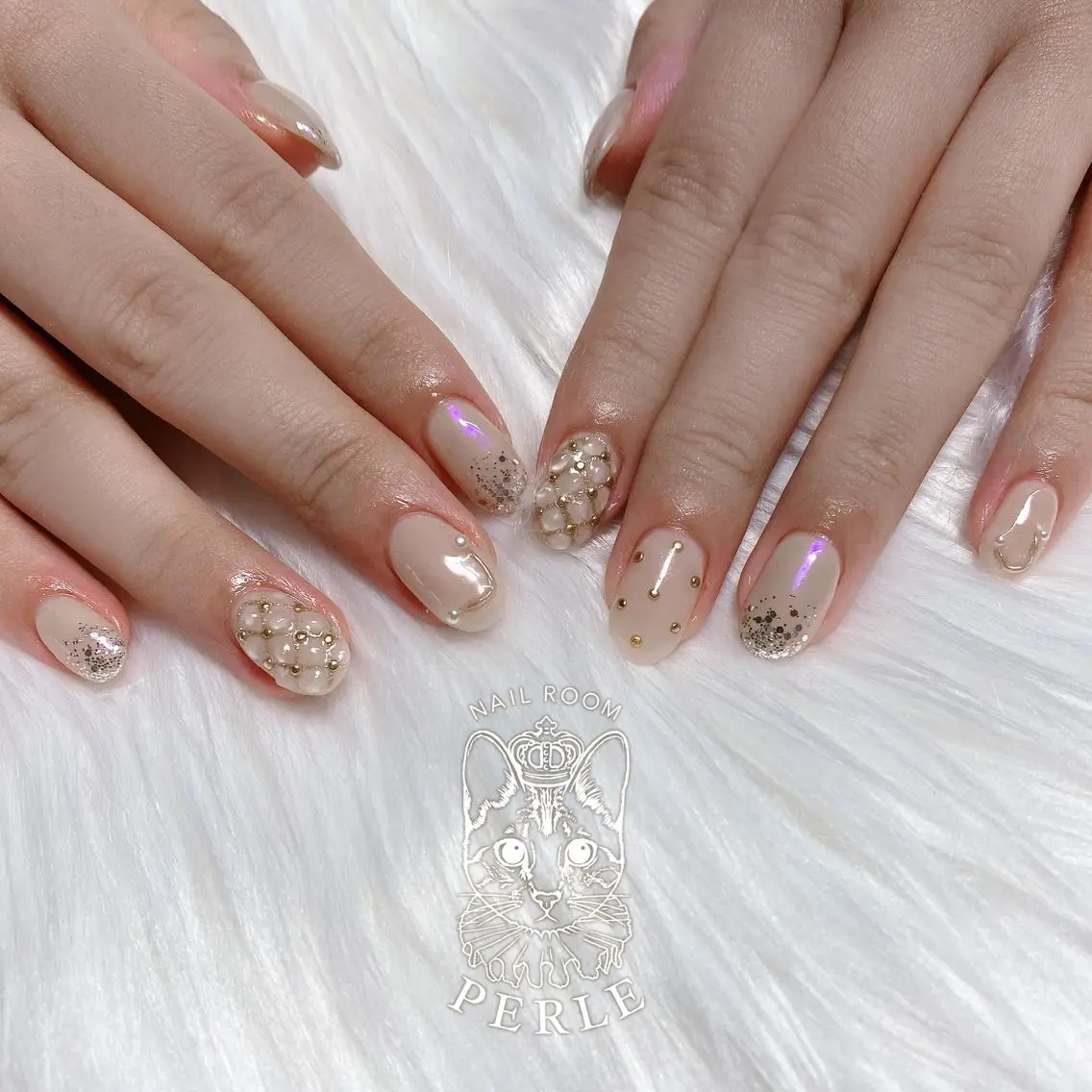 ネイル ハンドネイル nail room Perleのネイルデザイン