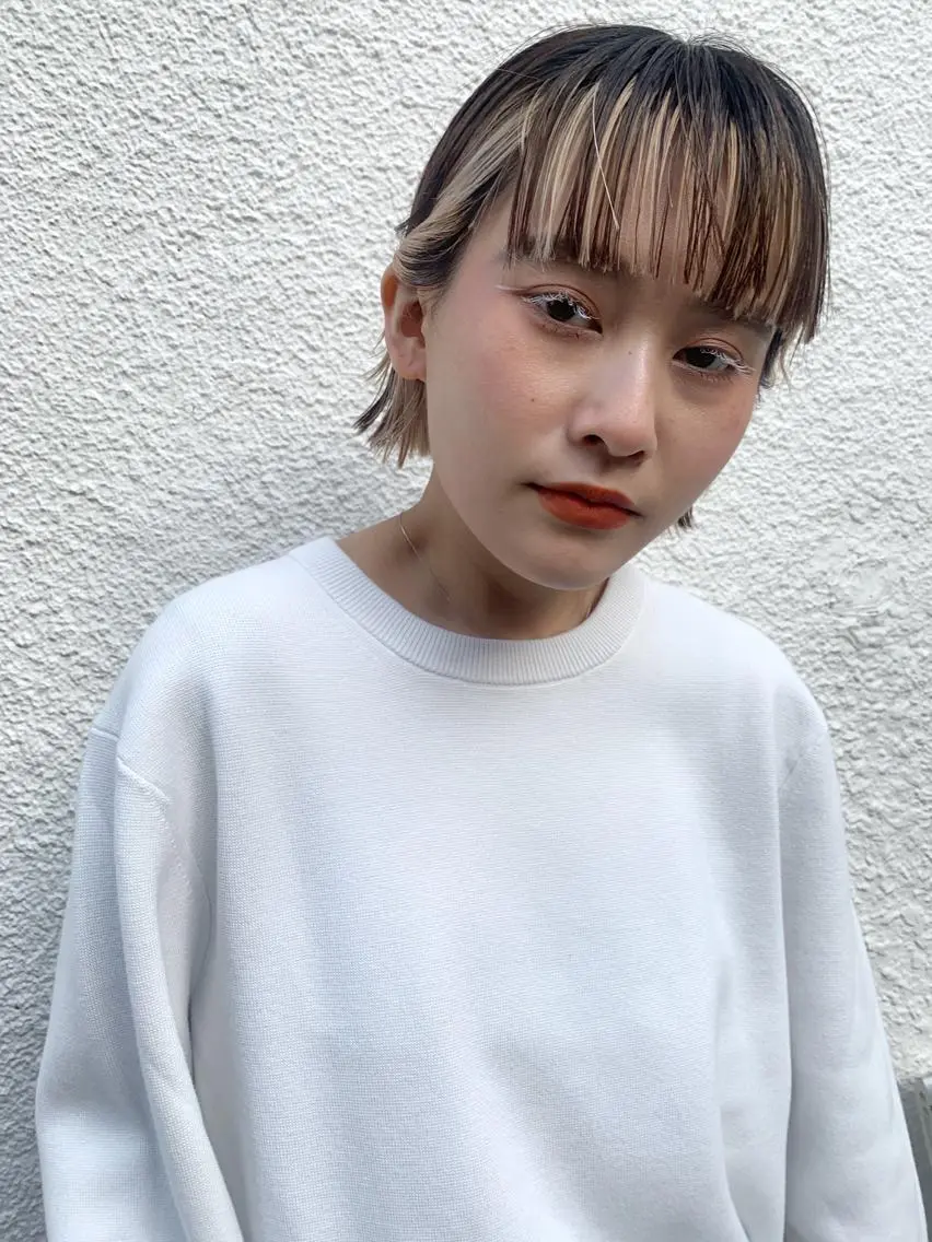 グラデーションorインナーカラーorハイライト+トリートメントの写真