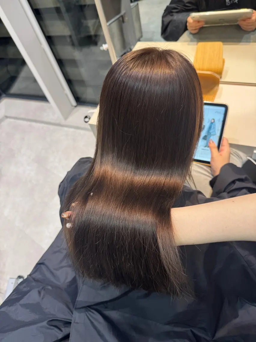 ミディアム カラー 艶カラー/ヘアセット 着付け　ふうか　渋谷のヘアスタイル