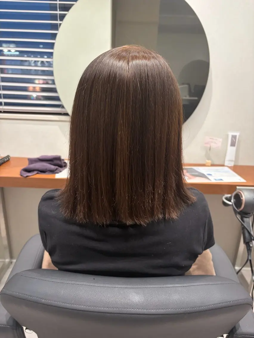 ミディアム 縮毛矯正 ✨縮毛矯正✨小林 睦季のヘアスタイル