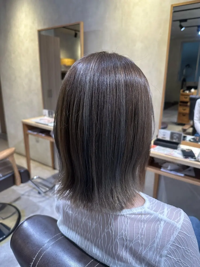ショート カラー ブリーチ 透明感カラー ブリーチなしカラー 🦋艶モテカラー/ヘ アセット🦋YURIのヘアスタイル