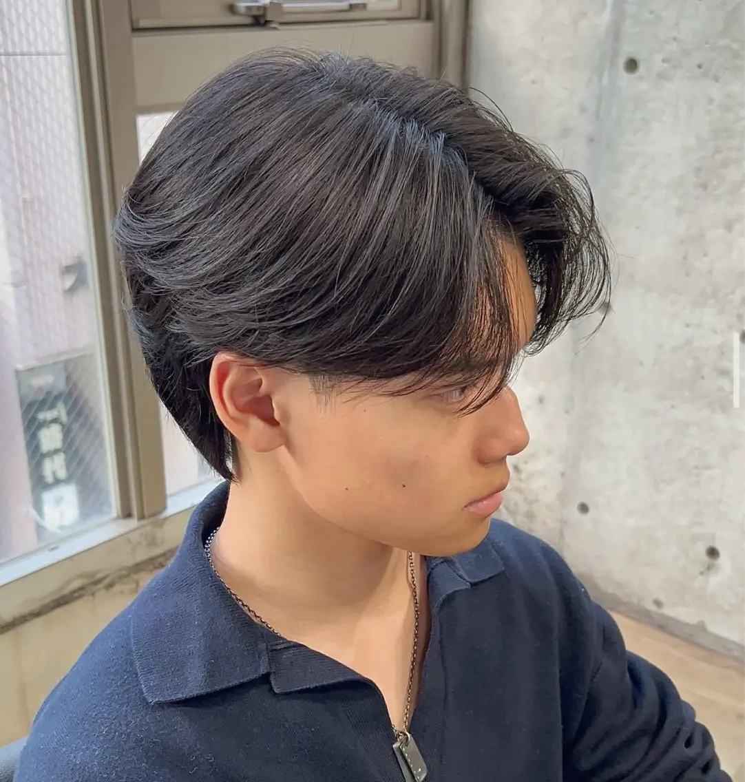 メンズ パーマ 永野川 諒のヘアスタイル