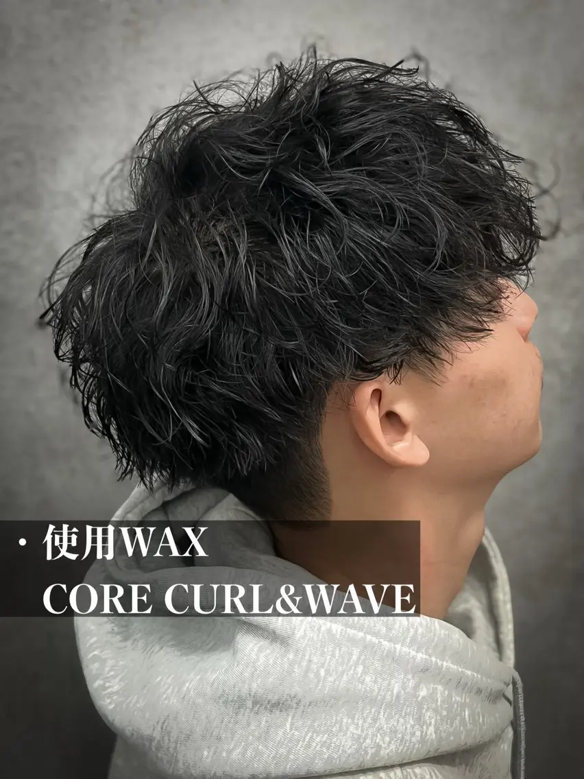 ショート パーマ メンズ メンズパーマ 波巻きパーマ カット パーマ メンズウルフ特化🐺 🔥長山耕大🔥のヘアスタイル