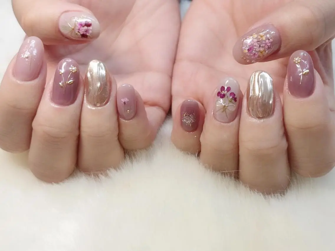 ネイル 春ネイル nailart ecritのネイルデザイン