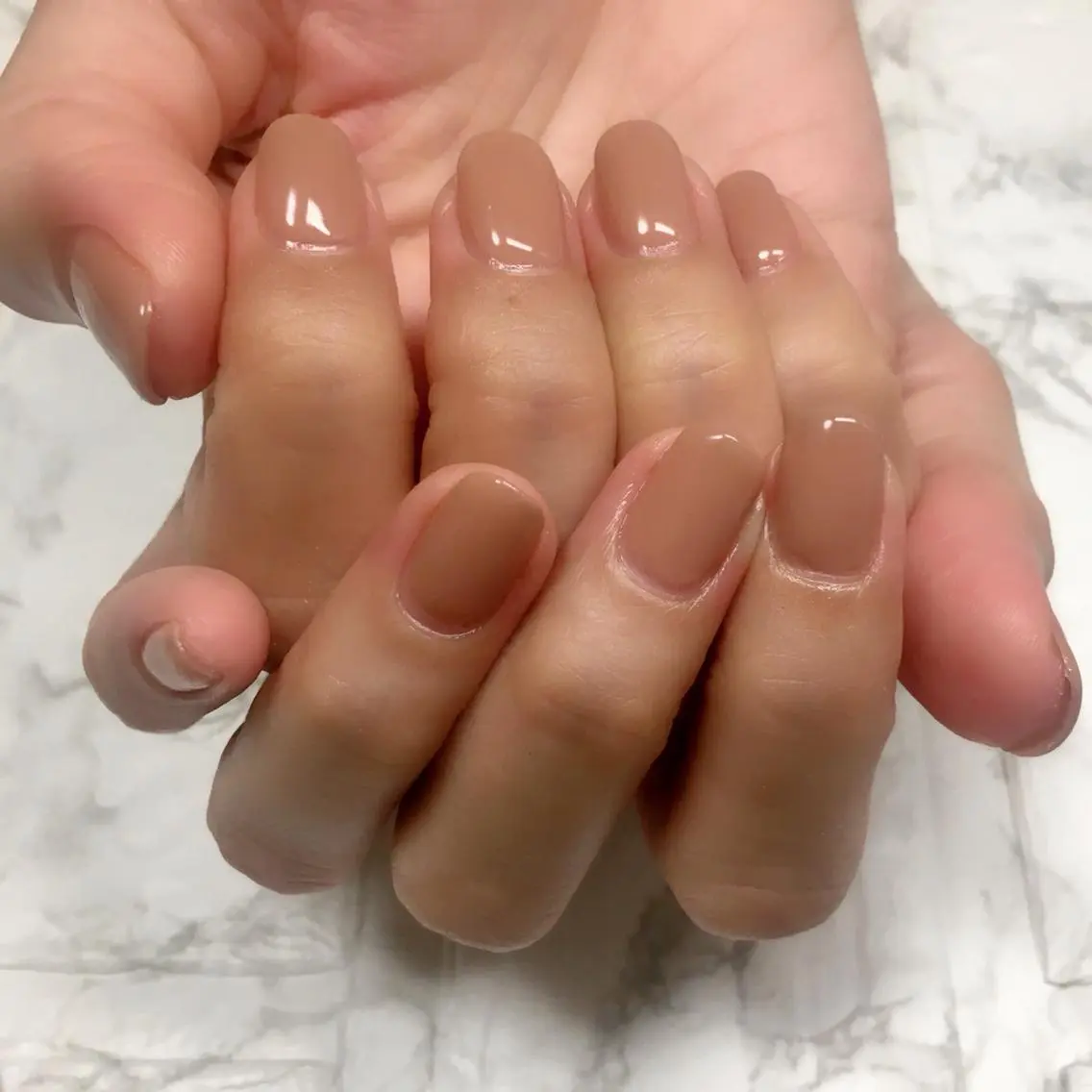 ネイル ワンカラーネイル 自爪育成/深爪矯正 mikiのネイルデザイン