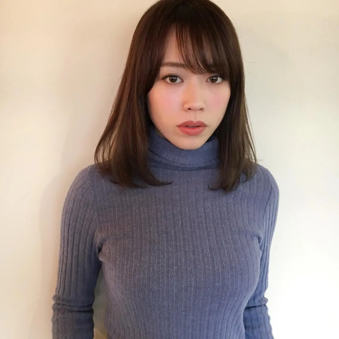 ミディアム カラー ブリーチ ダブルカラー トリートメント ボブ/顔周りレイヤー carlm:上川美幸のヘアスタイル