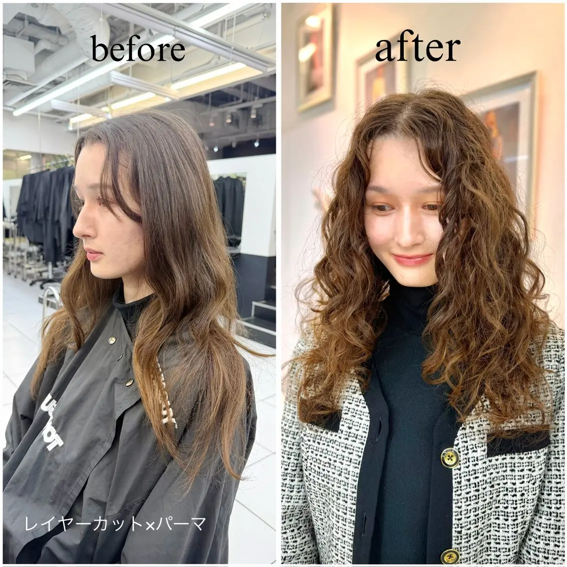 ロング パーマ レイヤーカット 海外ヘア /　 Juanのヘアスタイル