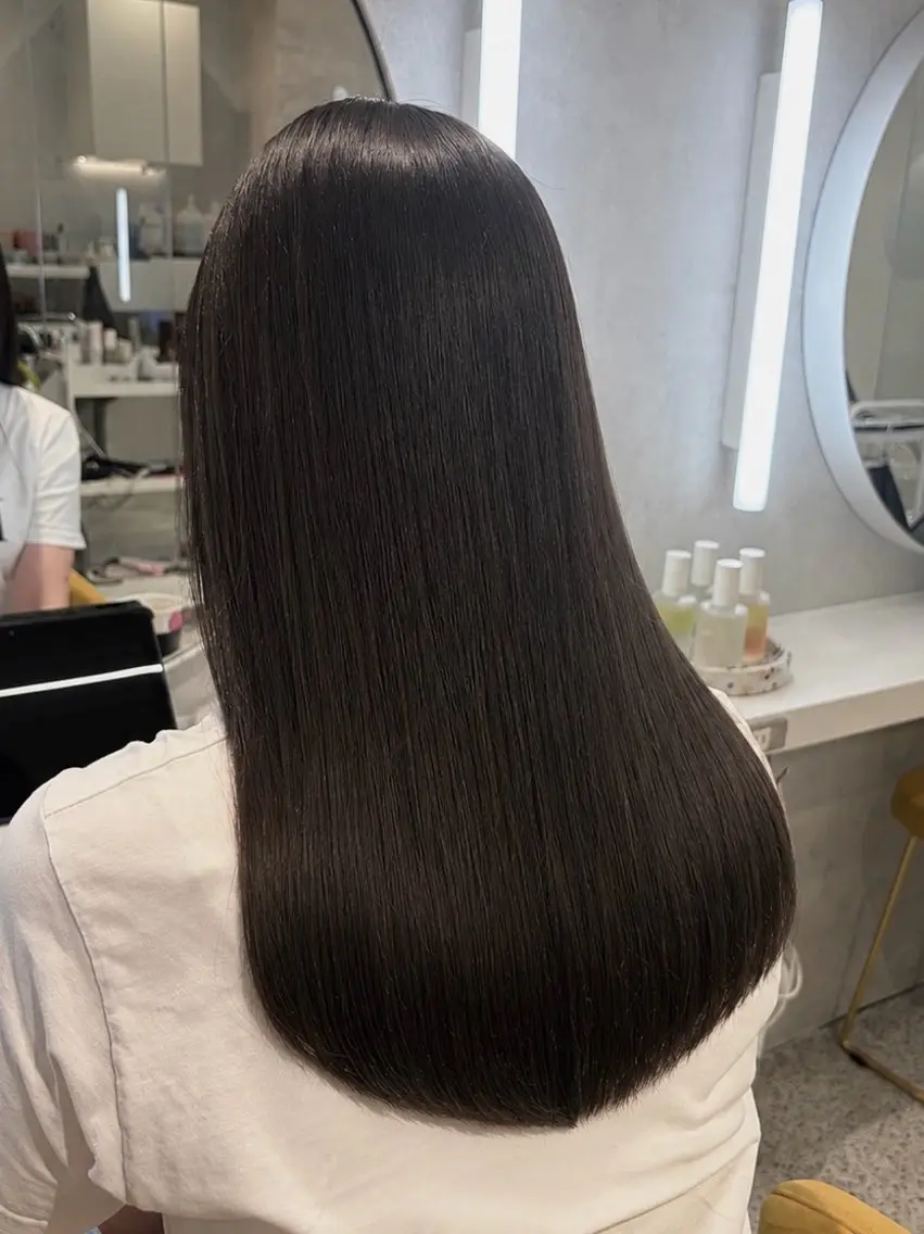 ロング カラー カット ヘアカラー トリートメント 透明感カラー/髪質 改善🎀suzukaのヘアスタイル